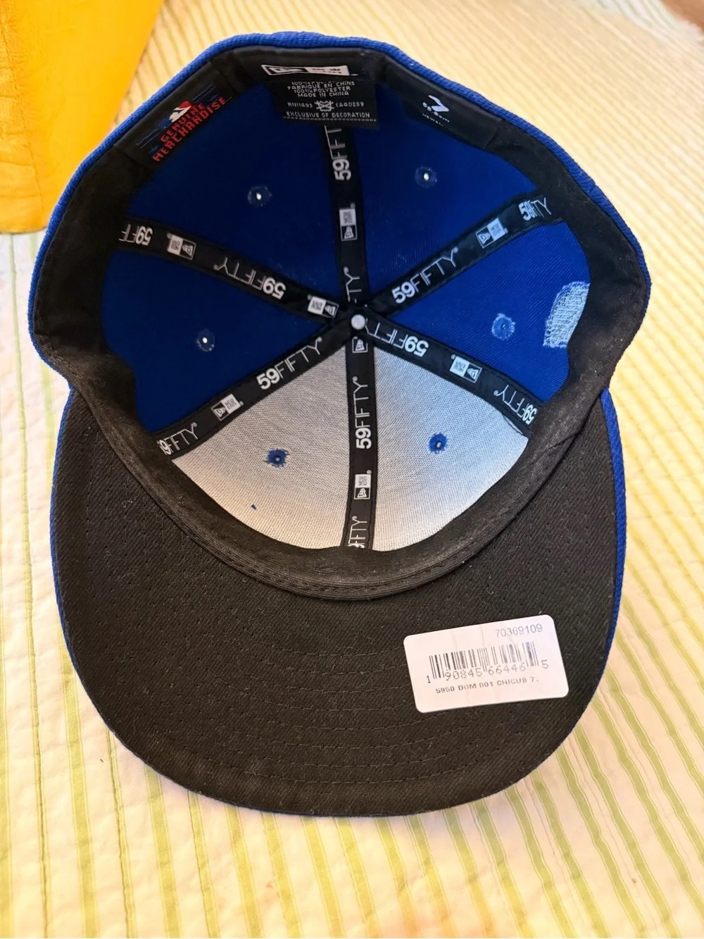 Blue Cubs World Series Champions Fitted Hat